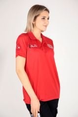 Yeni Kırmızı Acil Sağlık Comfort Polo Yaka T-shirt (Unisex-Fileli)