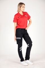 Yeni Kırmızı Acil Sağlık Comfort Polo Yaka T-shirt (Unisex-Fileli)