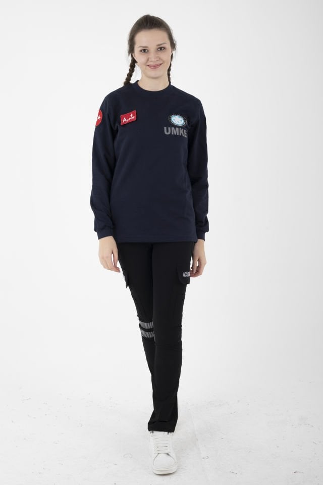 Yeni UMKE Lacivert Sıfır Yaka Swit (Unisex-Kışlık)