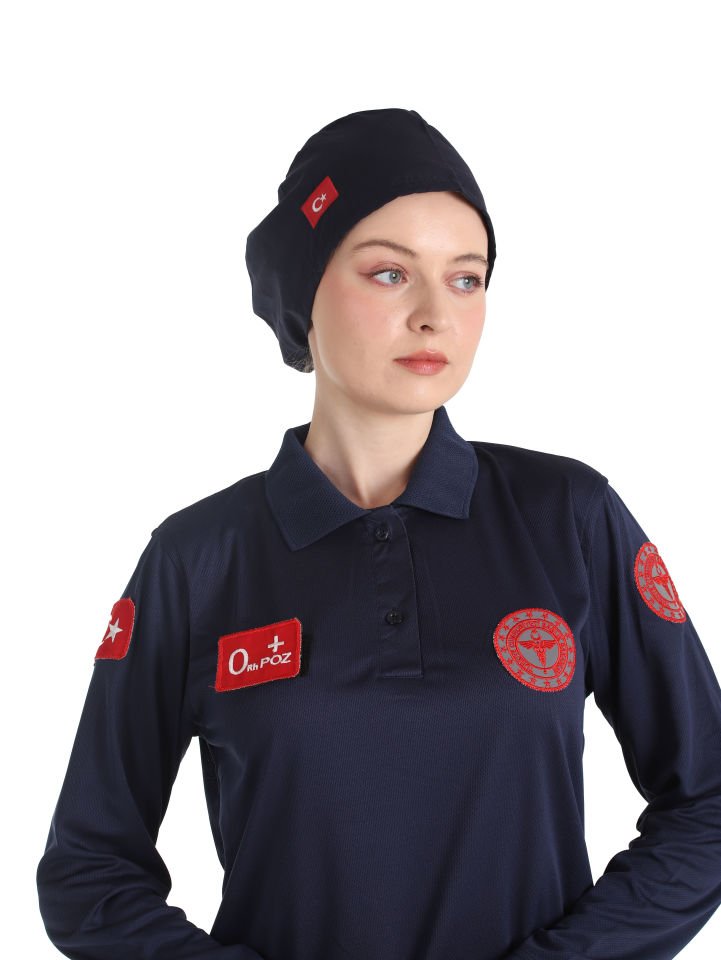 Yeni 112 Acil Sağlık Lacivert Comfort Tunik (Unisex-Fileli)