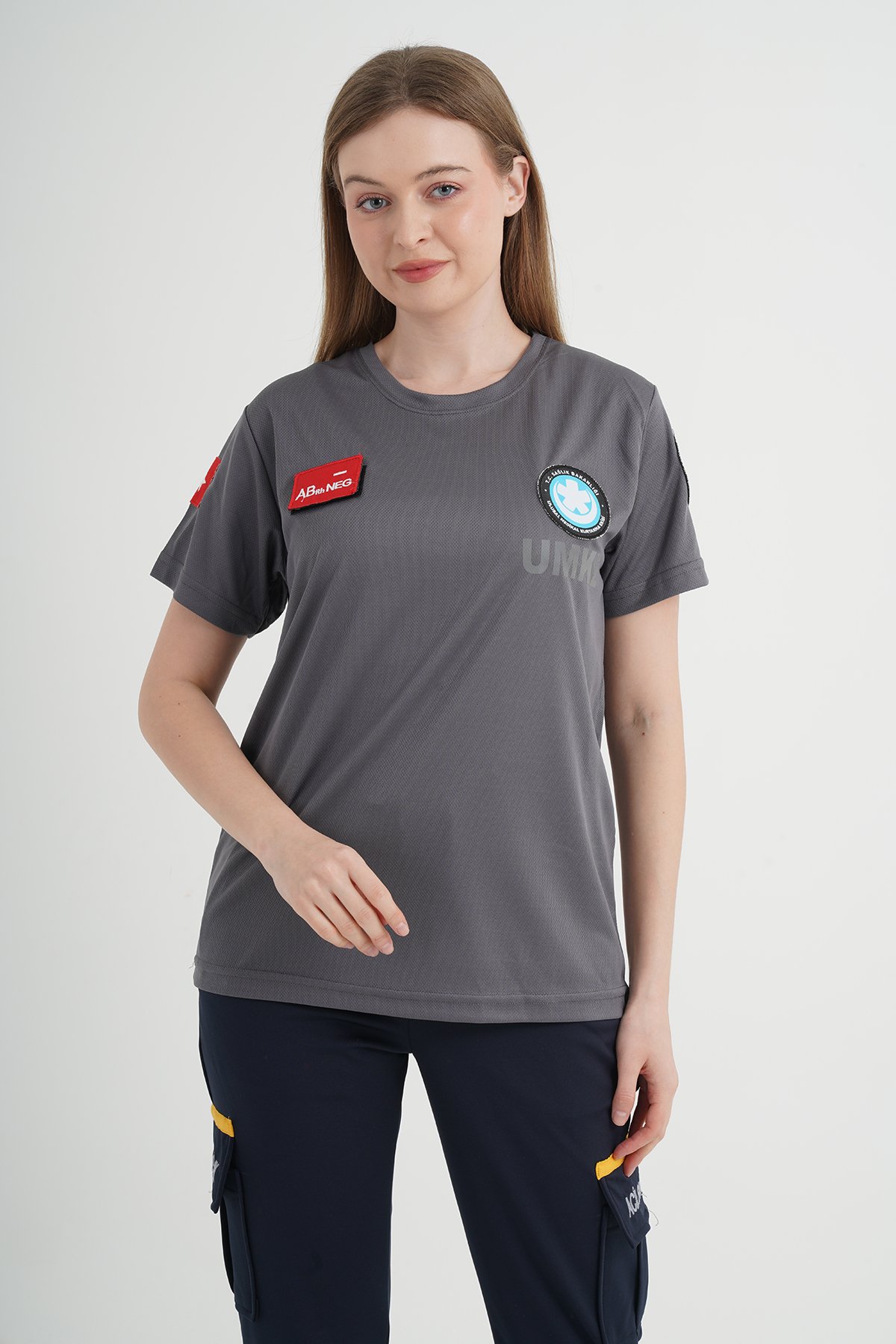 Yeni UMKE Füme Sıfır Yaka Comfort T-shirt (Unisex-Fileli)