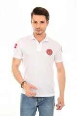 Yeni 112 Acil Sağlık Beyaz Polo Yaka Comfort T-shirt (Unisex-Fileli)
