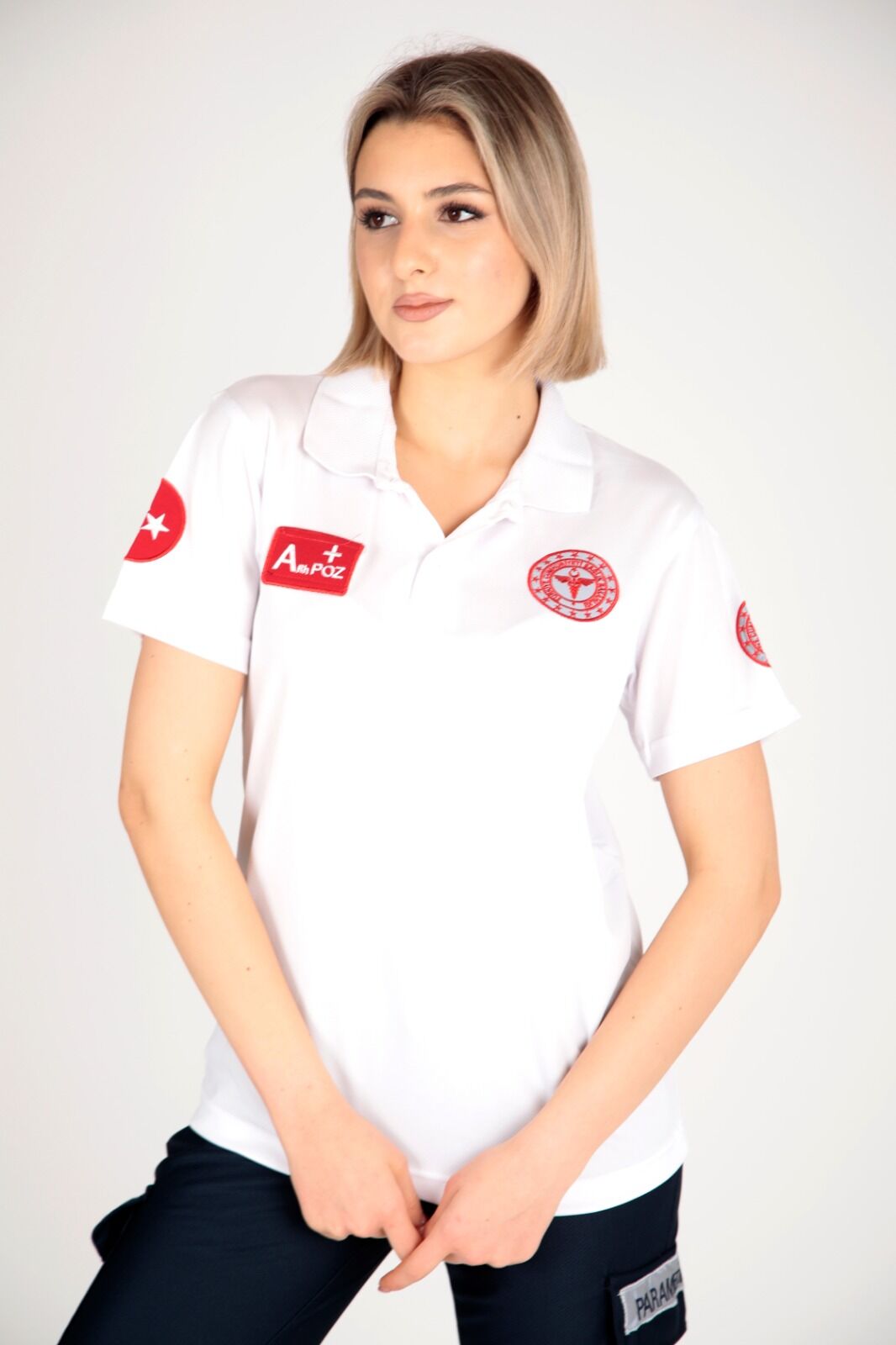 Yeni 112 Acil Sağlık Polo Yaka Comfort T-shirt (Unisex-Fileli)