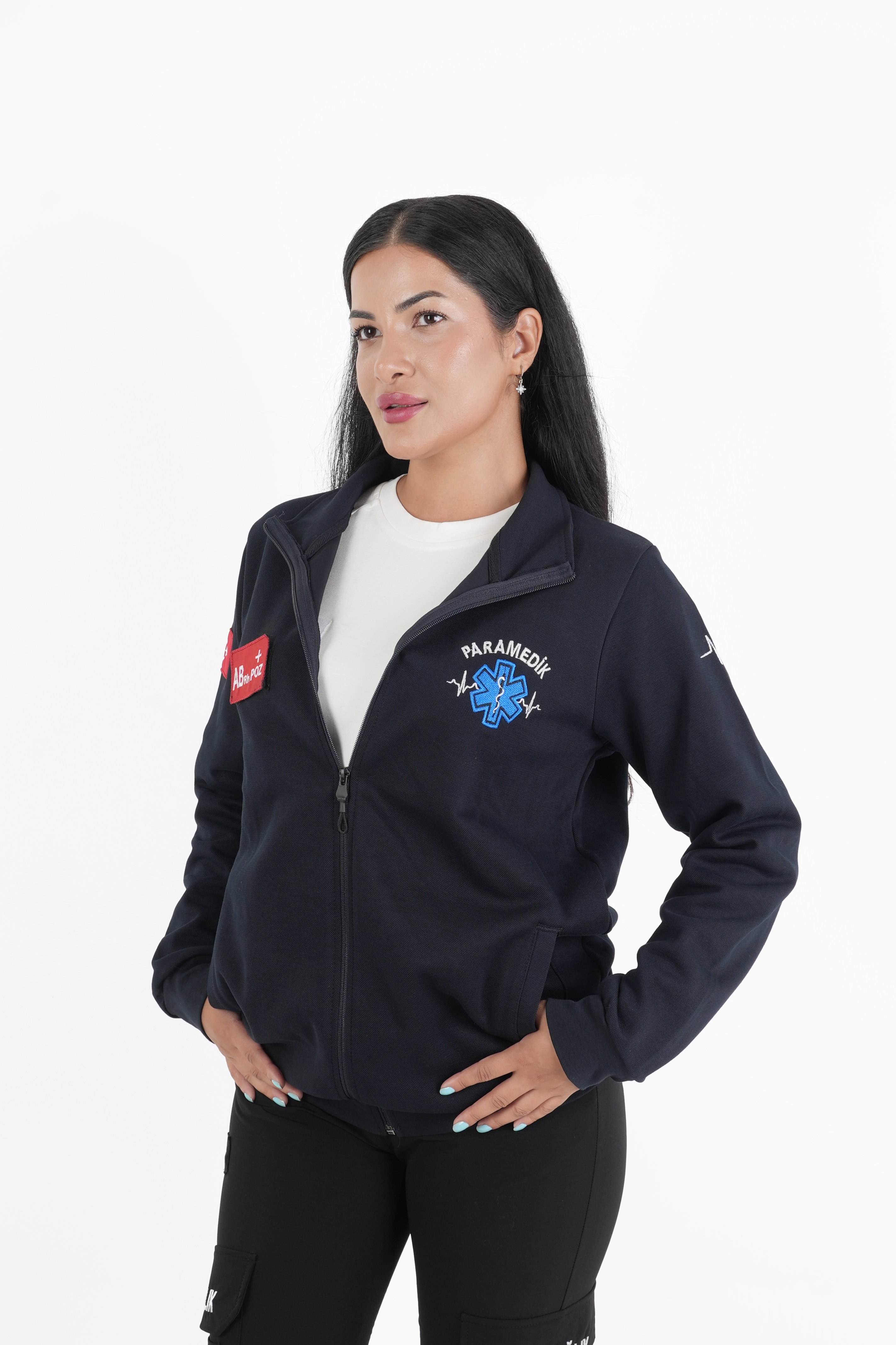 Paramedik Lacivert Pike Kumaş Polar (Unisex)