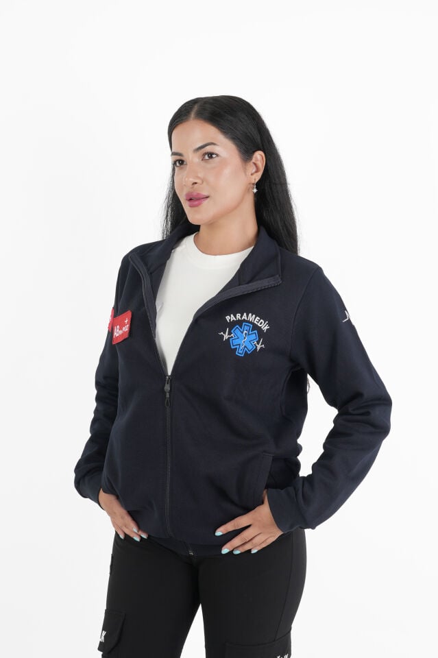 Paramedik Lacivert Pike Kumaş Polar (Unisex)