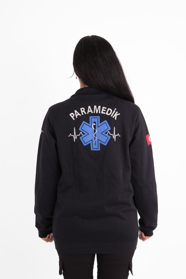 Paramedik Lacivert Pike Kumaş Polar (Unisex)