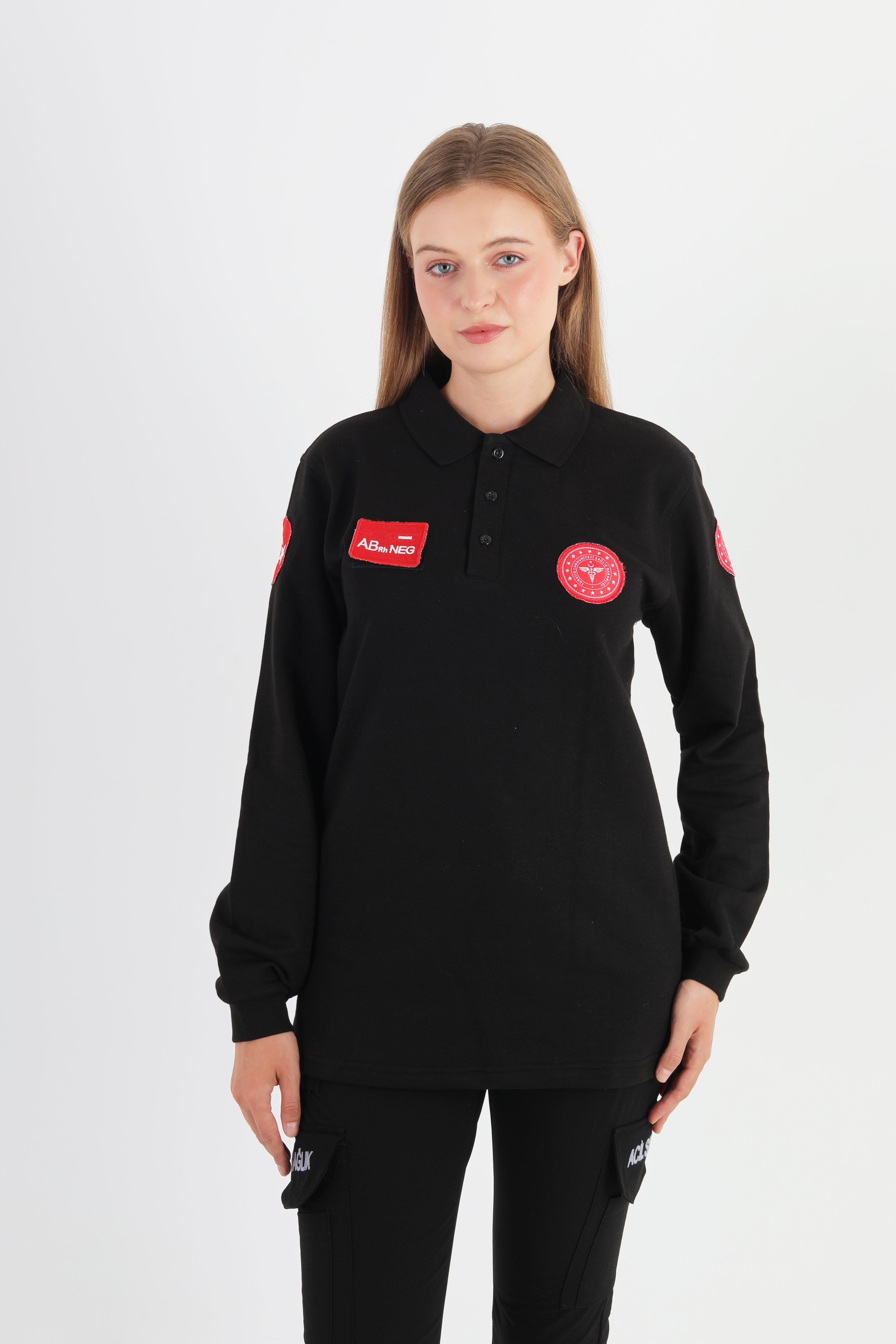 Yeni 112 Acil Sağlık Siyah Polo Yaka Swit (UNİSEX)