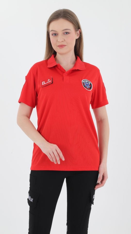 Yeni Paramedik Kırmızı Comfort T-shirt(Unisex-Fileli)