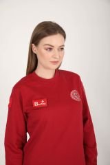 Yeni Acil Sağlık Bordo Sıfır Yaka Swit (Unisex)