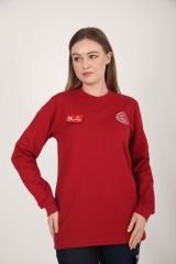 Yeni Acil Sağlık Bordo Sıfır Yaka Swit (Unisex)