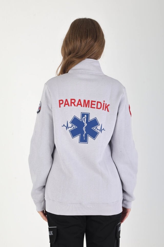 Yeni Paramedik Açık Gri Polar (3 İplik Kumaş-Unisex)