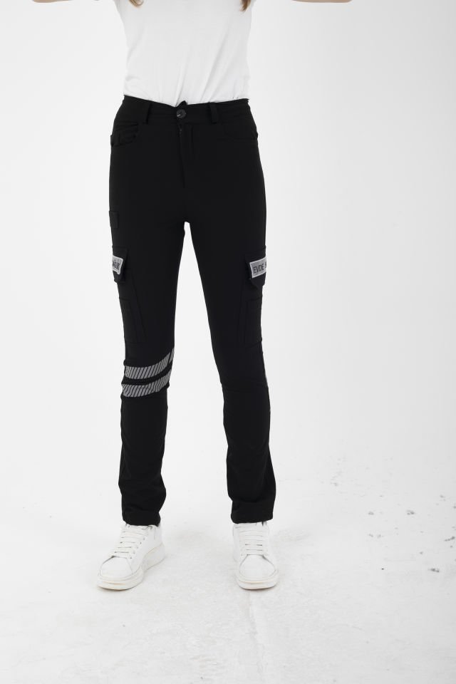 Yeni Evde Sağlık Siyah Likralı Outdoor Pantolon (Unisex)