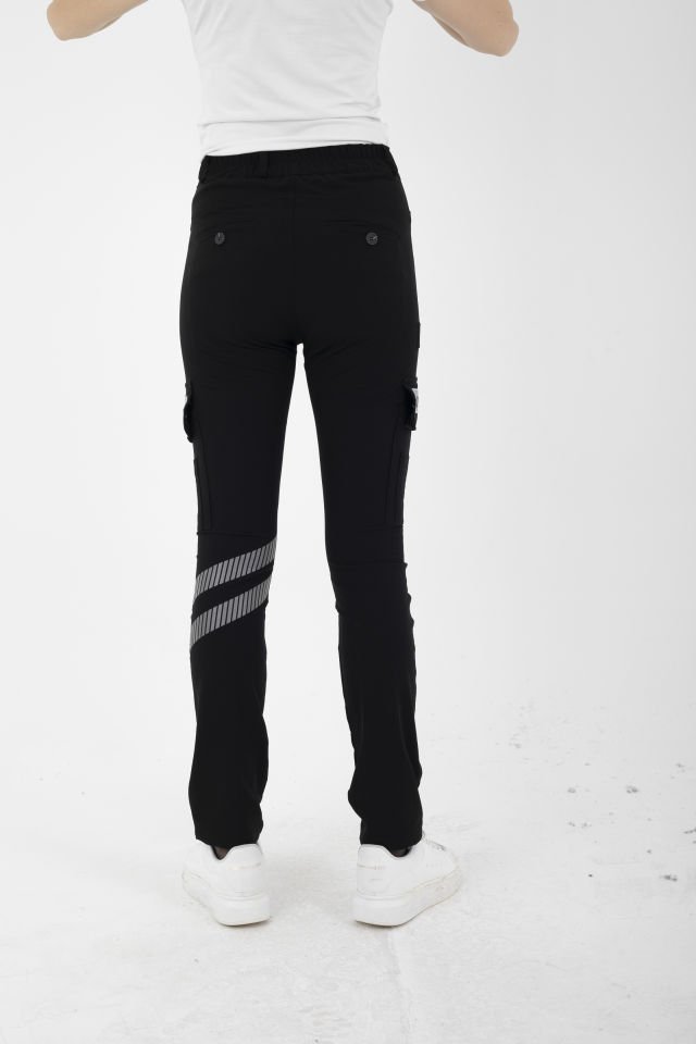 Yeni Evde Sağlık Siyah Likralı Outdoor Pantolon (Unisex)