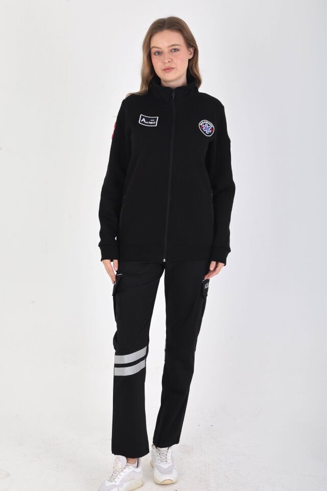 Yeni Siyah Paramedik Polar (3 İplik-Unisex)