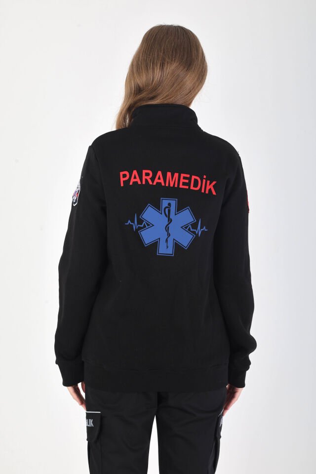 Yeni Siyah Paramedik Polar (3 İplik-Unisex)