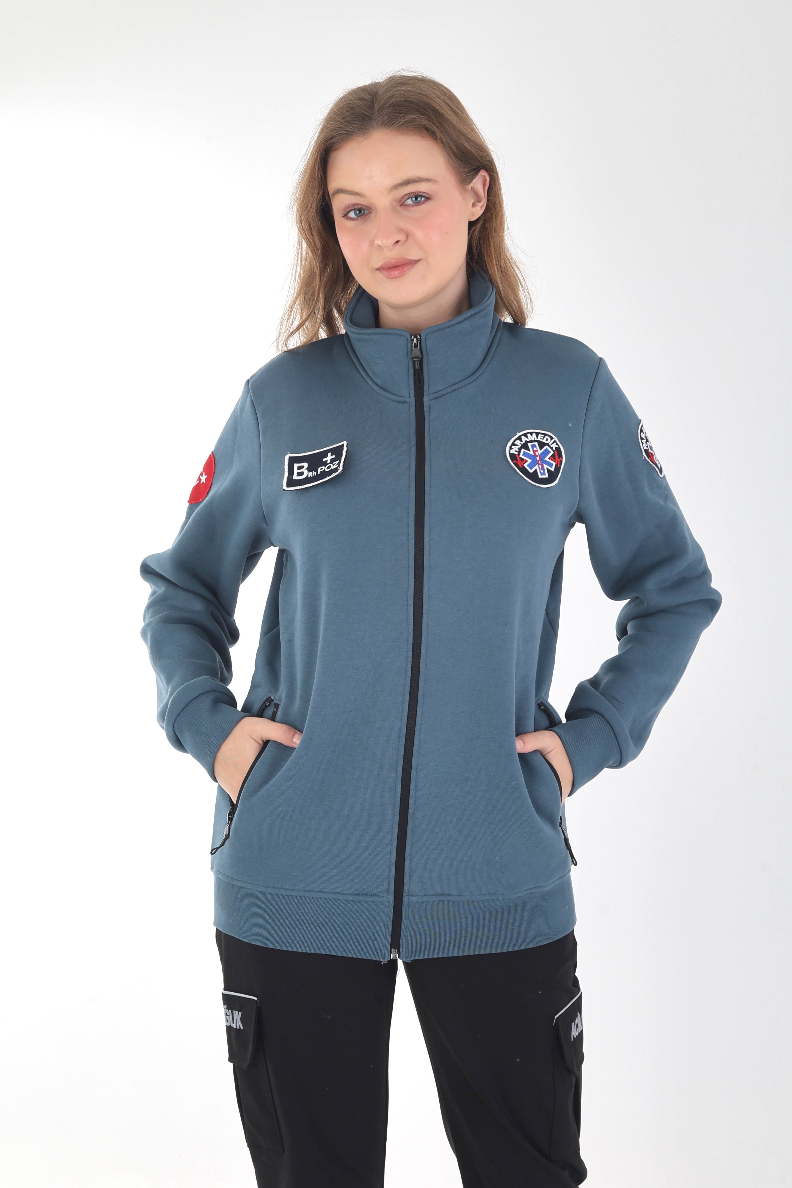 Yeni Petrol Mavisi Paramedik Polar (3 İplik Kumaş- Unisex)