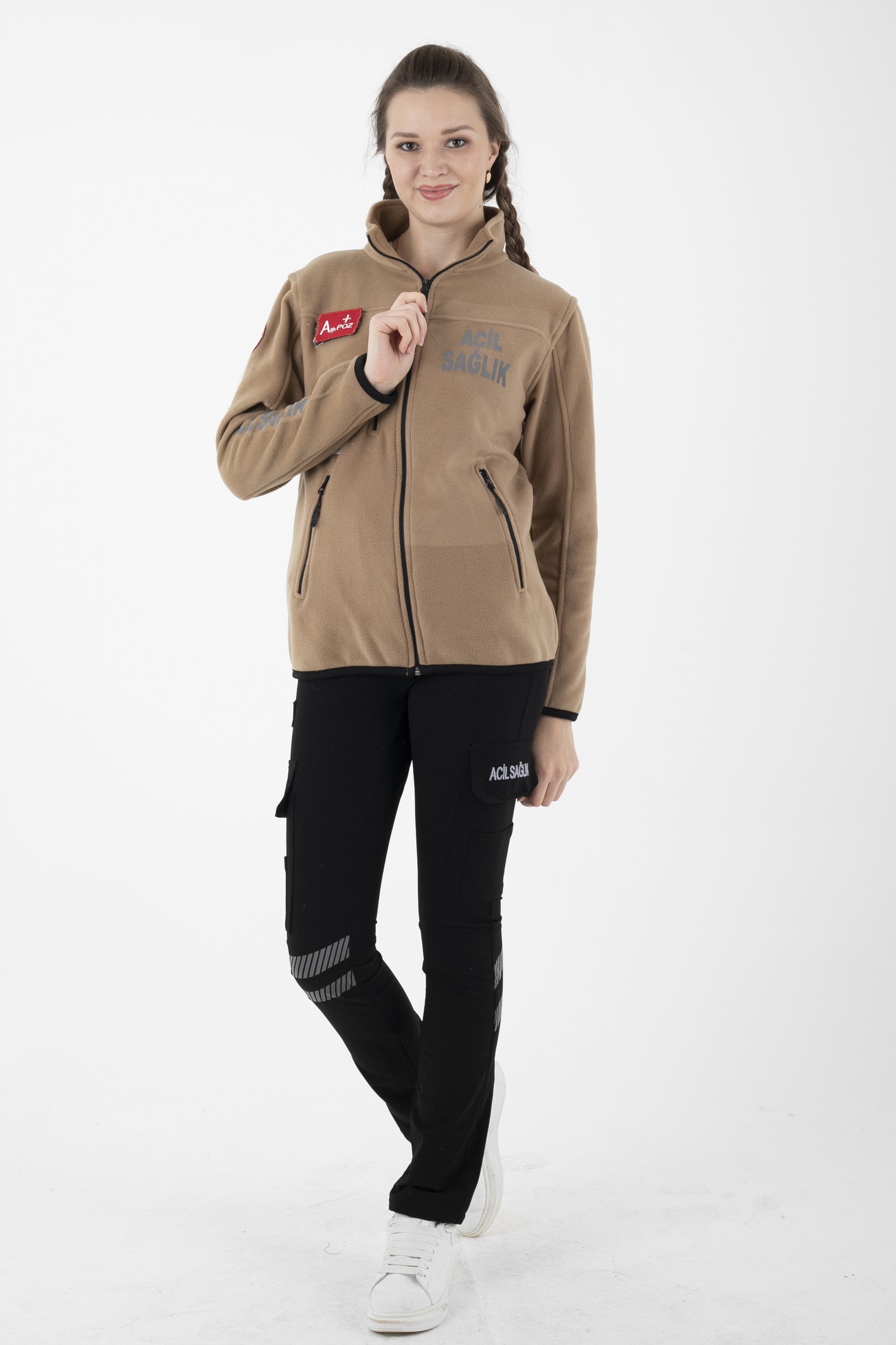 Yeni Açık Kahverengi Acil Sağlık Polar (Unisex)