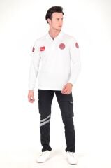 Yeni 112 Acil Sağlık Lacost Beyaz Uzun Kollu T-shirt(Unisex)